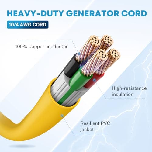 Kohree 40 ft 30A L14-30 Cord, ETL Listed
