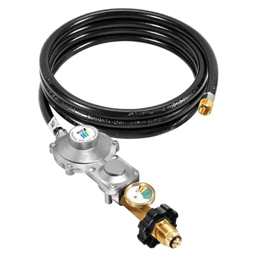 GasSaf 10 ft Two-Stage Propane Regulator + Hose