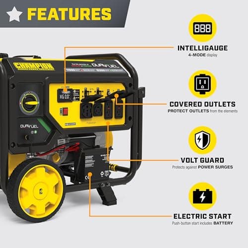 Champion 11,500W Dual Fuel Electric Start