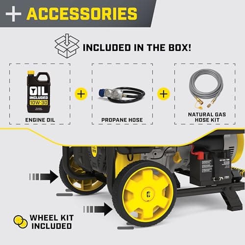 Champion 12,500W Tri-Fuel Home Backup
