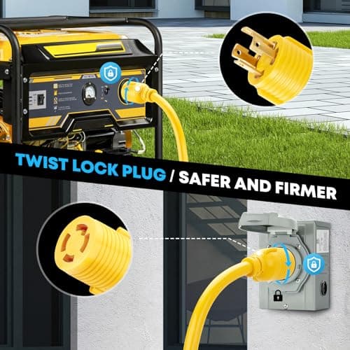 Kohree 40 ft 30A L14-30 Cord, ETL Listed