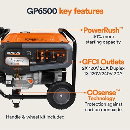 Generac 8,125W Starting Portable