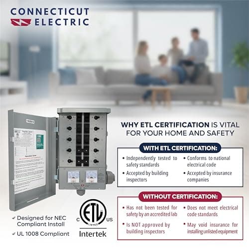 Connecticut Electric EmerGen EGS1012KG2 50A 10-Circuit