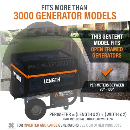 GenTent Universal Open Frame Generator Tent